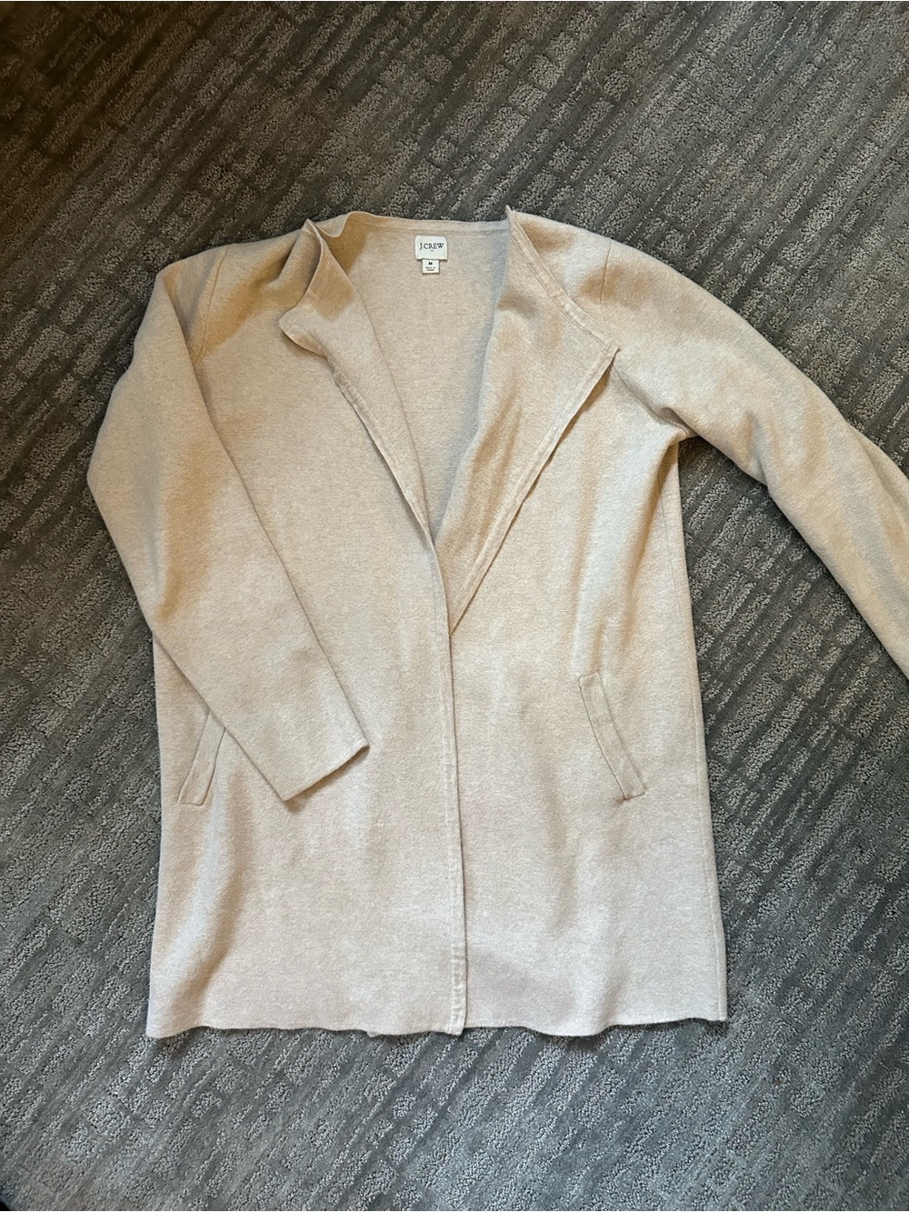 J. Crew Women's Open Front Cardigan - Light Beige